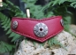 Preview: Halsband mit Nieten ~himbeer~ 28-32cm
