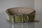 Preview: 0695 Collar ~olive-tan~ 34-39cm