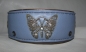 Preview: Collar ~Yara~ pigeon blue- antique gold 36-40cm