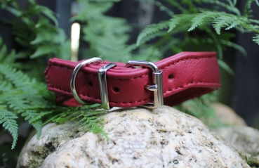 Preview: Collar with rivets ~raspberry~ 28-32cm