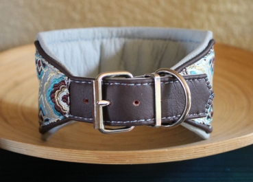 Preview: 1779a Collar dark aubergine-iceblue