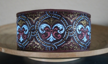 1785a wide Collar ~maroon-blue~ 34.5-38cm