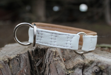 Preview: Choke Collar ~basic~ caramell-white 24+4.5cm