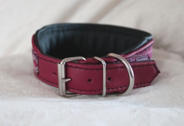 Preview: Collar ~Makaros~ raspberry-black 30.5-35.5cm