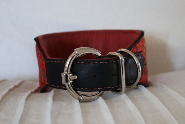 Preview: 1701b Collar ~Blossom~ orange-black