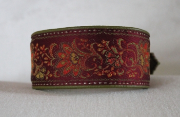 1468c Collar ~Blossom~ bordeaux-olive