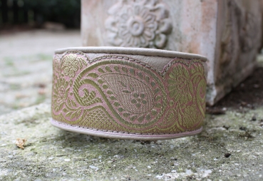 1305b Collar ~greybeige-salmon-gold~