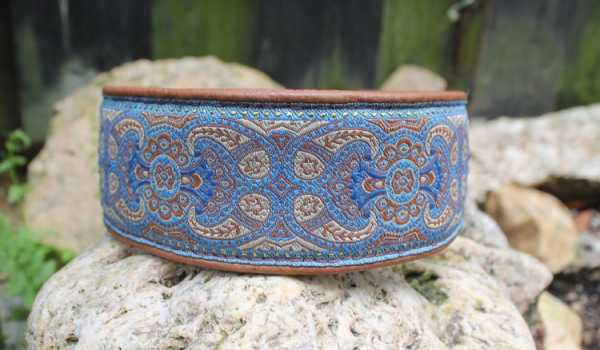 1407m Choke-Collar ~Janour~ midbrown 42+3cm