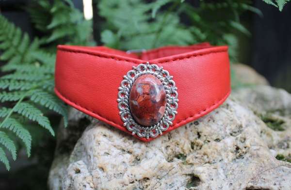 MA145 Collar ~lightred~ 27-31cm