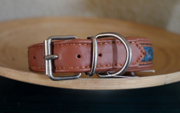 0129 Collar ~foxbrown~  29-34cm