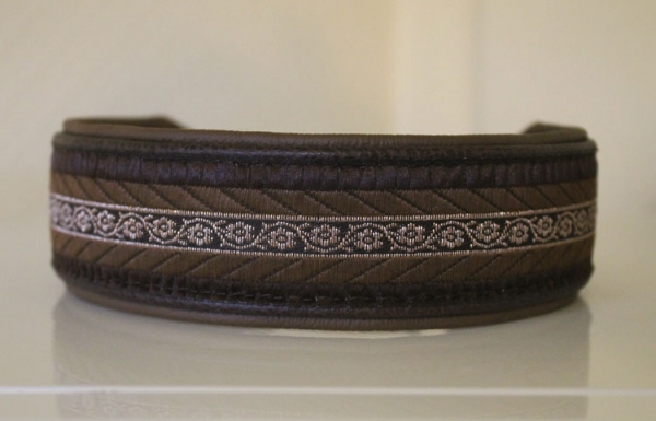 0772a Collar ~darkbrown-choco~