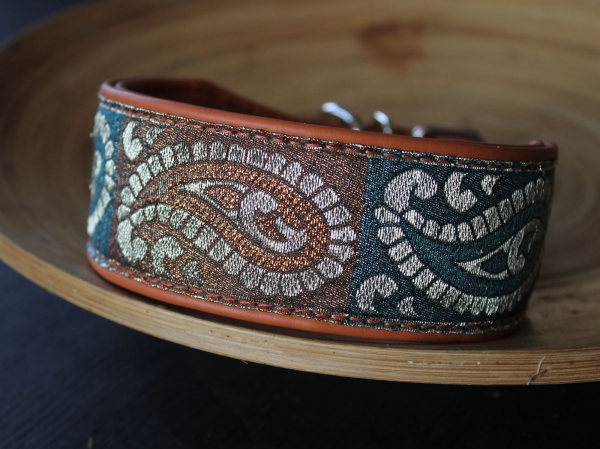 1515a Halsband ~orangebraun~ 30-35cm