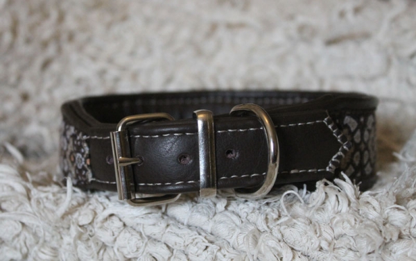 0547 Halsband ~dunkelbraun~