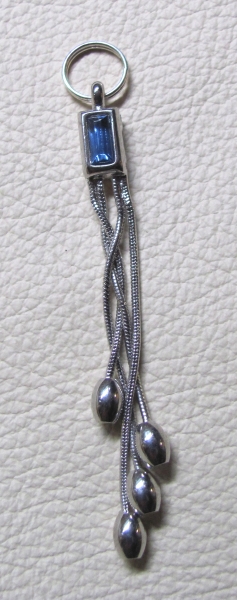 Pendant silver-pigeon blue