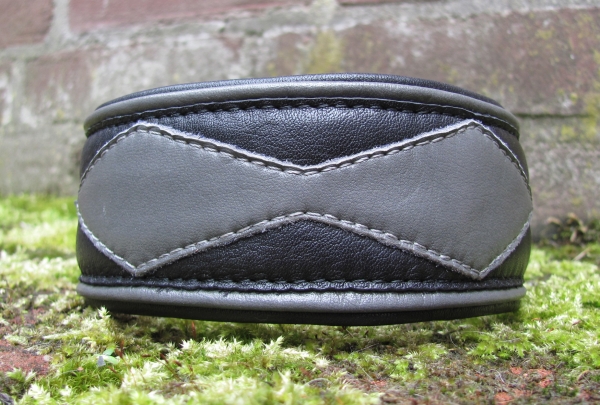 Collar ~Sabri~ grey-black 30-34cm