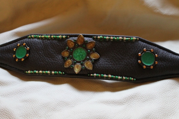 Collar ~Algoma~ darkbrown 31-36cm