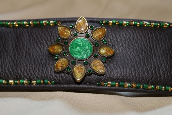 Collar ~Algoma~ darkbrown 31-36cm