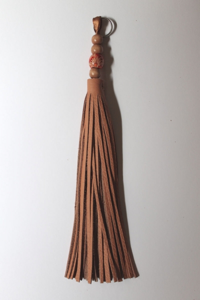 Leather Tassel ~lightbrown~ 20cm