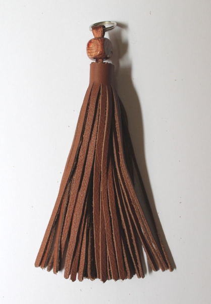 Leather Tassel ~fawn brown~ 13cm