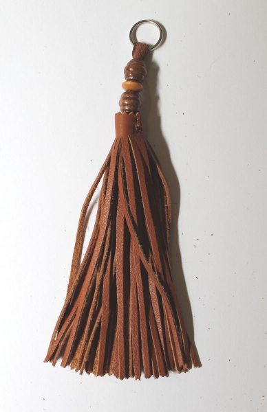 Lederquaste ~braun~ 14cm
