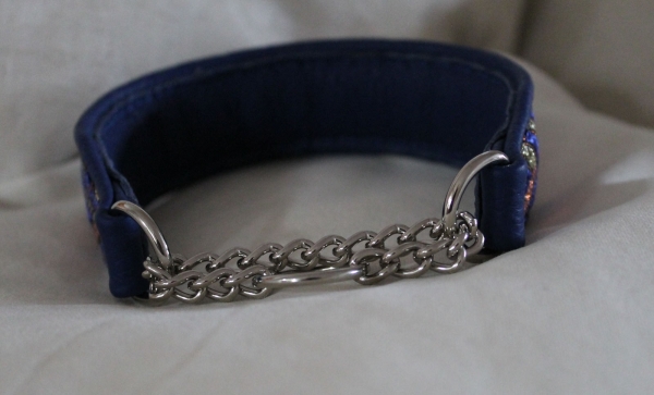 Collar ~Ferras~ dark blue 24+6cm