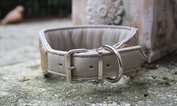 1305b Collar ~greybeige-salmon-gold~