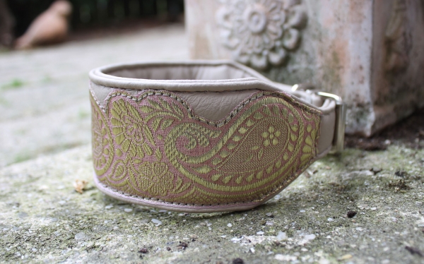 1305b Collar ~greybeige-salmon-gold~