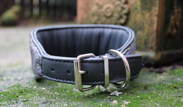 1400m Halsband ~Paisley~ anthrazit