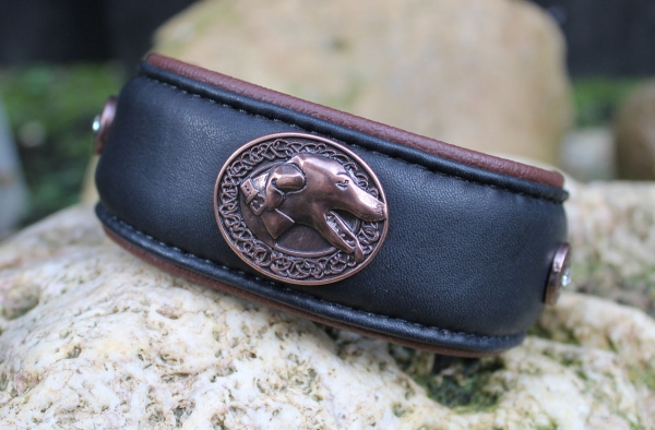 Collar ~Sighthound~ antique copper 29-34cm